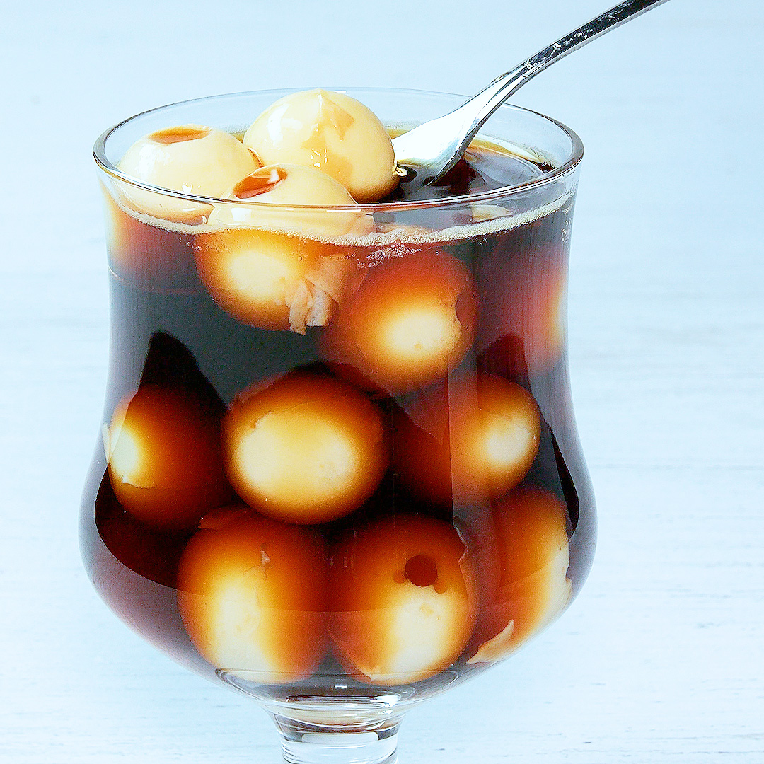 【一瞬で目が覚める！激うまアイスコーヒー♡】簡単おやつドリンクレシピ / Iced Coffee with Coffee Jelly🥛🐢