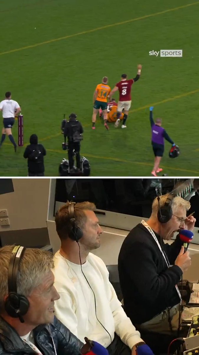 Relive the British & Irish Lions' series-clinching win over Australia from the commentary booth 🦁
