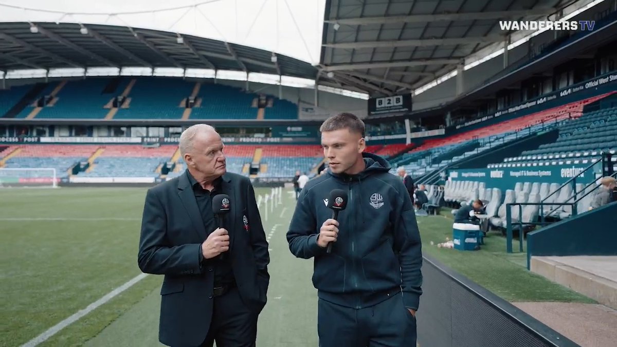 Ready to attack the season 💪 John McGinlay spoke to Aaron Morley after Saturday's game ahead of the season kicking off this Sunday 🎤👇 #bwfc