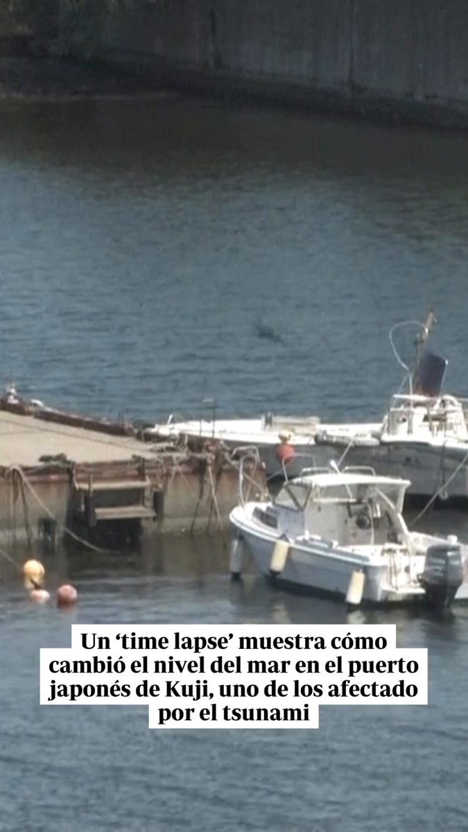 🇯🇵 | M8,8 | Un time lapse muestra cómo cambió el nivel del mar en el puerto japonés de Kuji, uno de los afectados por el tsunami.
