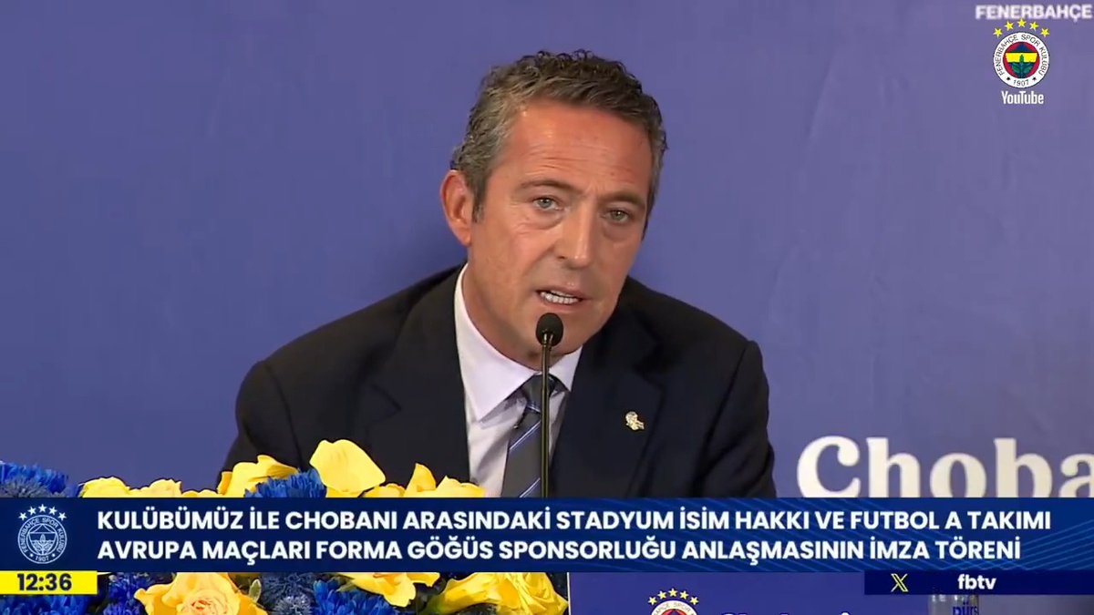 Başkanımız Ali Y. Koç: “Fenerbahçe’mizin kendi ayakları üzerinde duran, üreten ve ve her geçen gün daha da büyüyen bir kulüp olma kararlılığının altını çiziyoruz.”