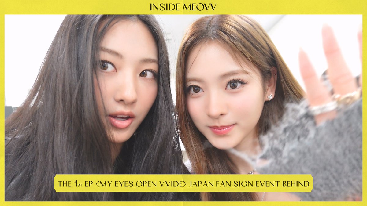 INSIDE MEOVV | THE 1st EP [MY EYES OPEN VVIDE] JAPAN FAN SIGN EVENT BEHIND 🔗 #MEOVV #미야오 #INSIDEMEOVV #MYEYESOPENVVIDE #THEBLACKLABEL #더블랙레이블