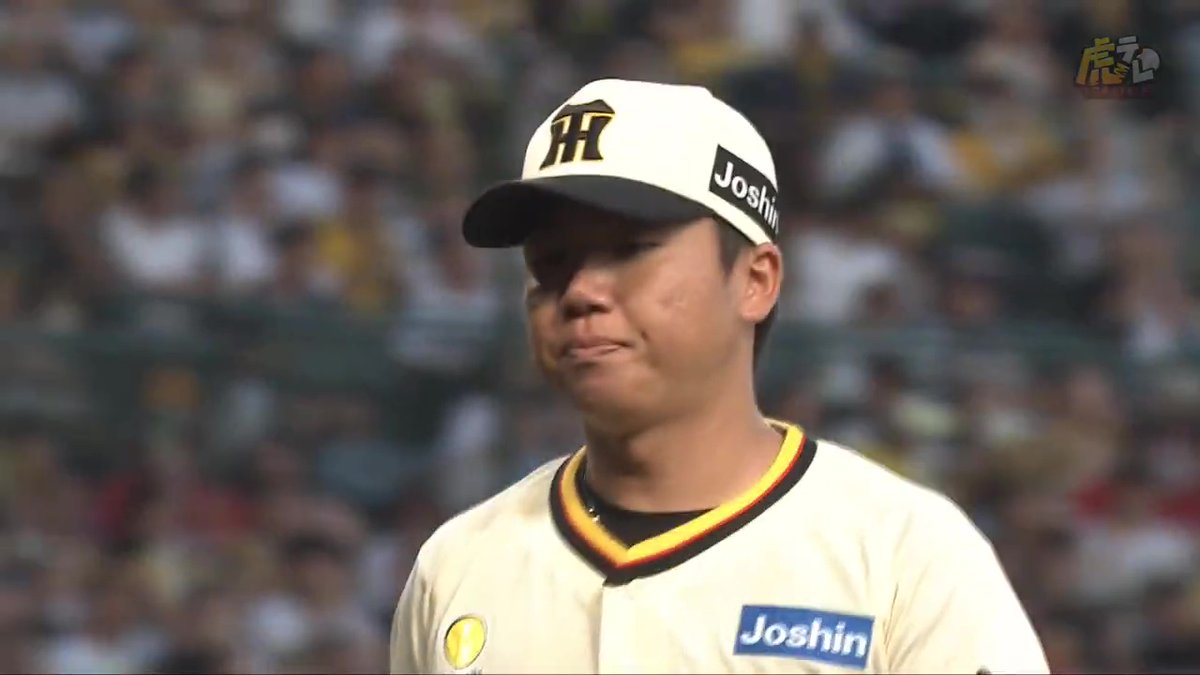 2回表、 村上投手が一死満塁のピンチを併殺で切り抜ける！ #hanshin #虎テレ #阪神タイガース #鼓動を鳴らせ_虎道を進め