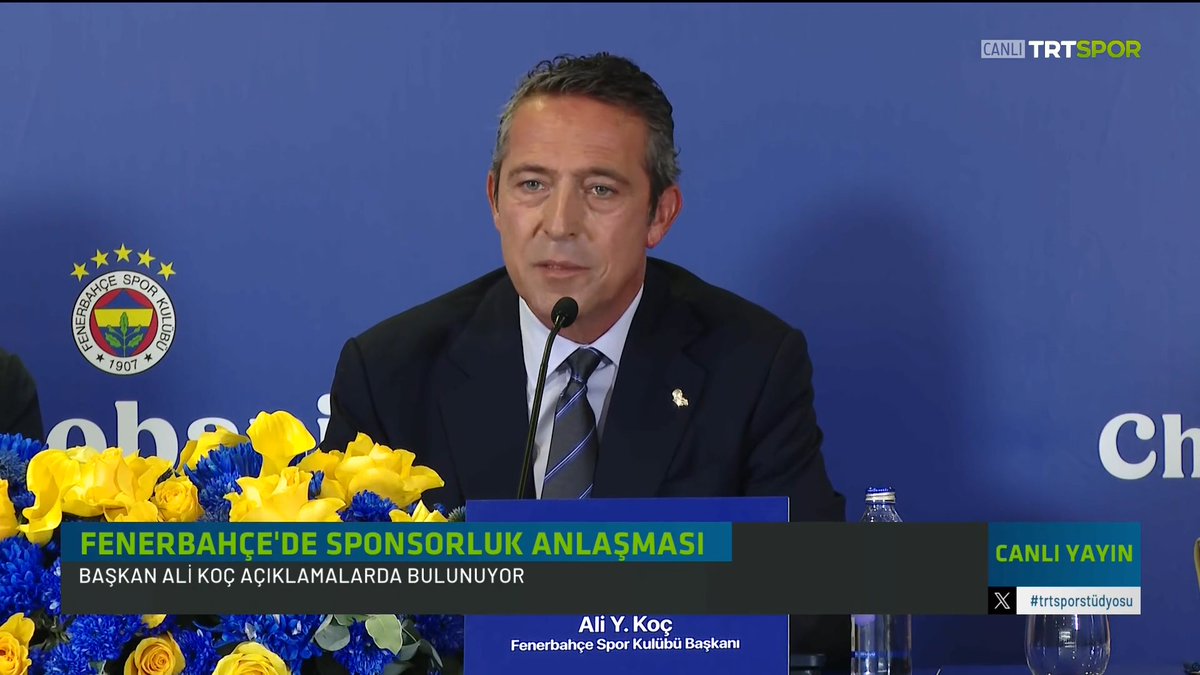 🗣️Ali Koç: Stadımıza ikinci kez sponsor alıyoruz. Bu durum Avrupa'da yeni gelişen bir olay. Bizim anlaşmamız Avrupa'daki en yüksek anlaşmadır.