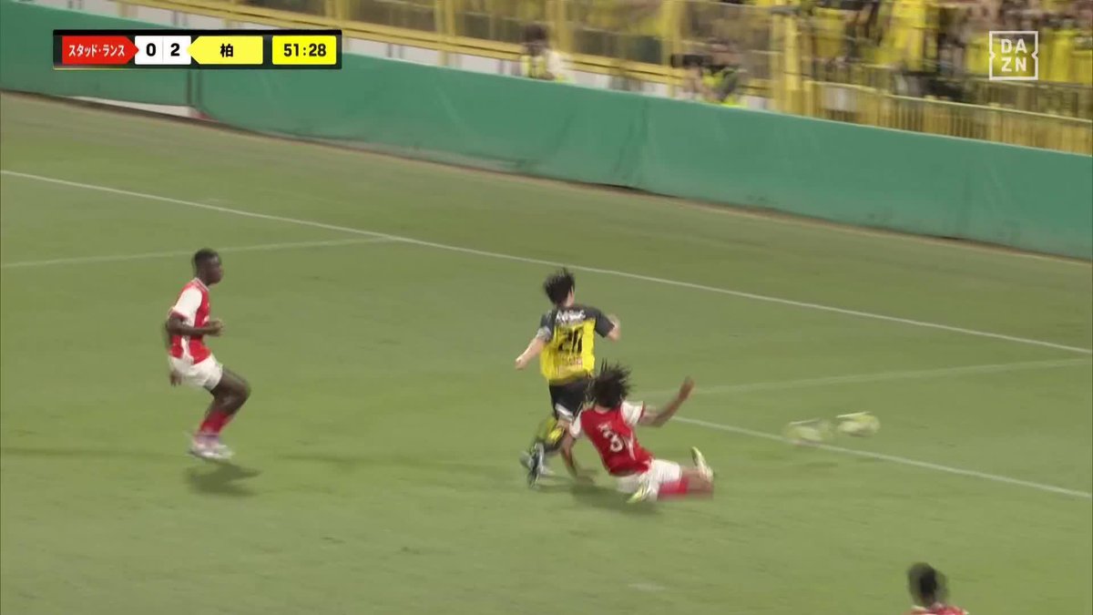 ウイングバックが得点に絡む ジエゴのクロスに瀬川祐輔 今日もボールタッチが上手い ⚽スタッド・ランス ジャパンツアー2025 🆚スタッド・ランス×柏 🆓 #DAZN 無料ライブ配信中