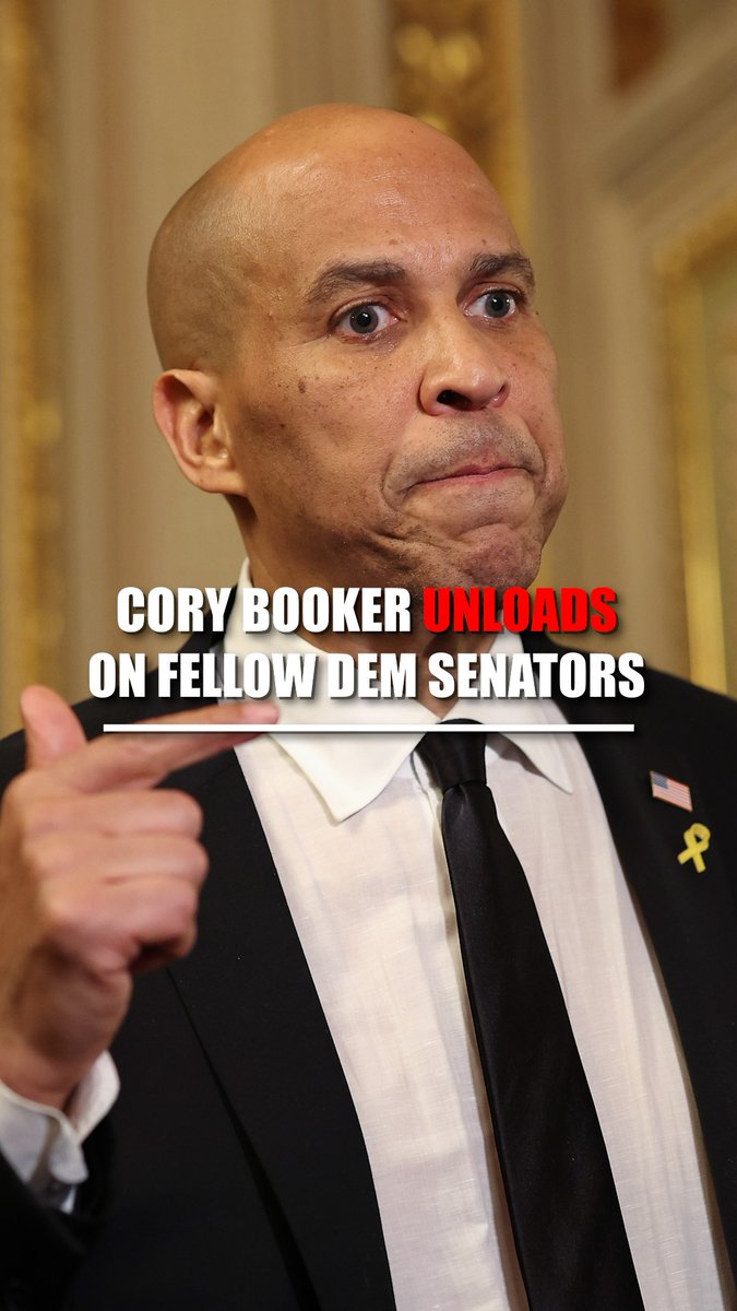 'HAVE A BACKBONE!' Cory Booker scorches his fellow Democrats on the Senate floor over police funding after the deadly New York City shooting rampage, accusing lawmakers in his party of being "complicit" to Donald J. Trump and bluntly telling them that the party needs a "wake-up call."