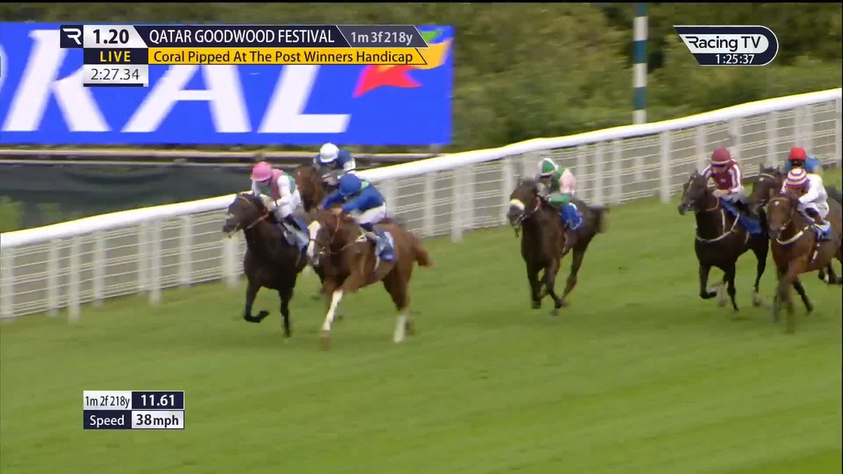 Omni Man strikes for Ryan Moore and Joseph O'Brien in the Coral Pipped At The Post Winners Handicap Goodwood Racecourse 🥇