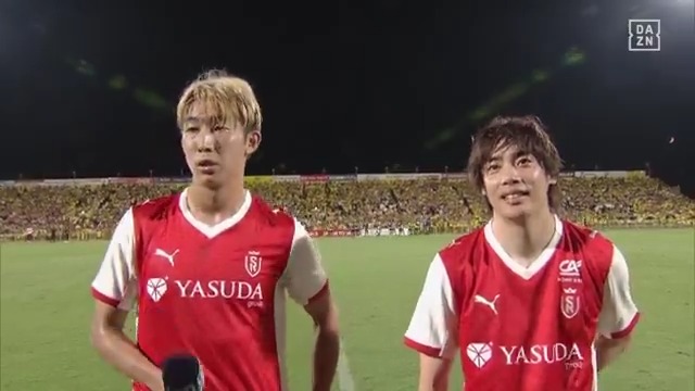 日立台に凱旋した伊東純也と関根大輝の試合後インタビュー🇯🇵☀️