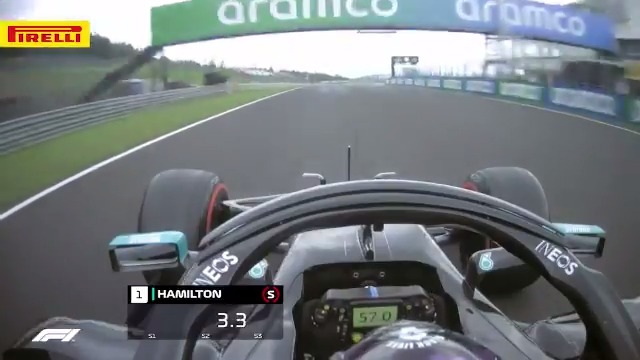 When an F1 car is on rails