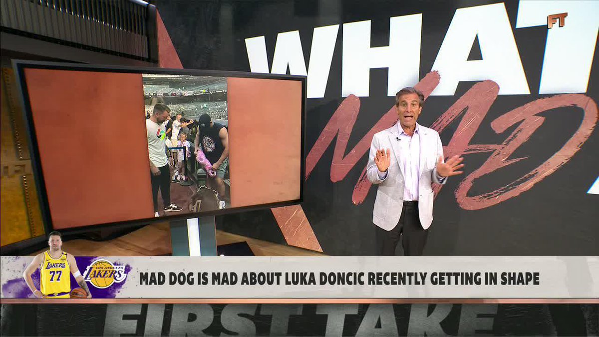 .Chris Mad Dog Russo is furious about Luka getting in shape for the Lakers 😂