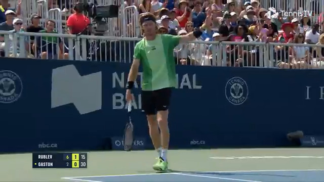 A SPECIAL forehand on the run 🏃‍♂️ National Bank Open | #NBO25 | Andrey Rublev