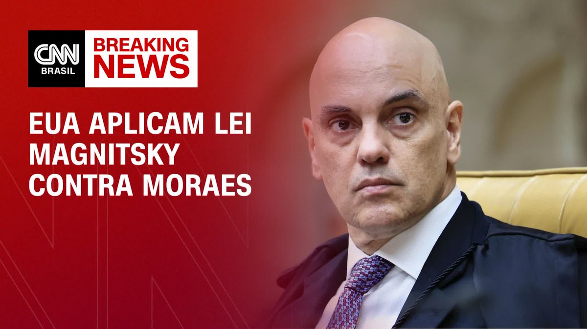EUA aplicam Lei Magnitsky a Alexandre de Moraes; assista #BastidoresCNN