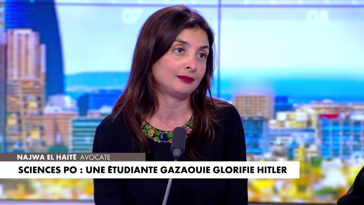 Najwa El Haïté, sur l'étudiante gazaouie à Sciences Po ayant glorifié Hitler : «Comment ce type de profil a-t-il pu bénéficier du droit d'asile ?», dans #PunchlineETE