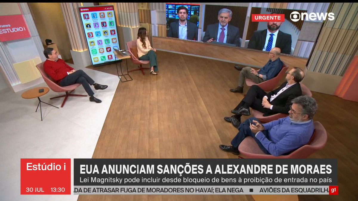 Apuração de Valdo Cruz: "Com essa decisão a Alexandre de Moraes, fica mais claro que a disposição deles de brigar com o Brasil (...)". #Estúdioi ➡ Assista à #GloboNews: