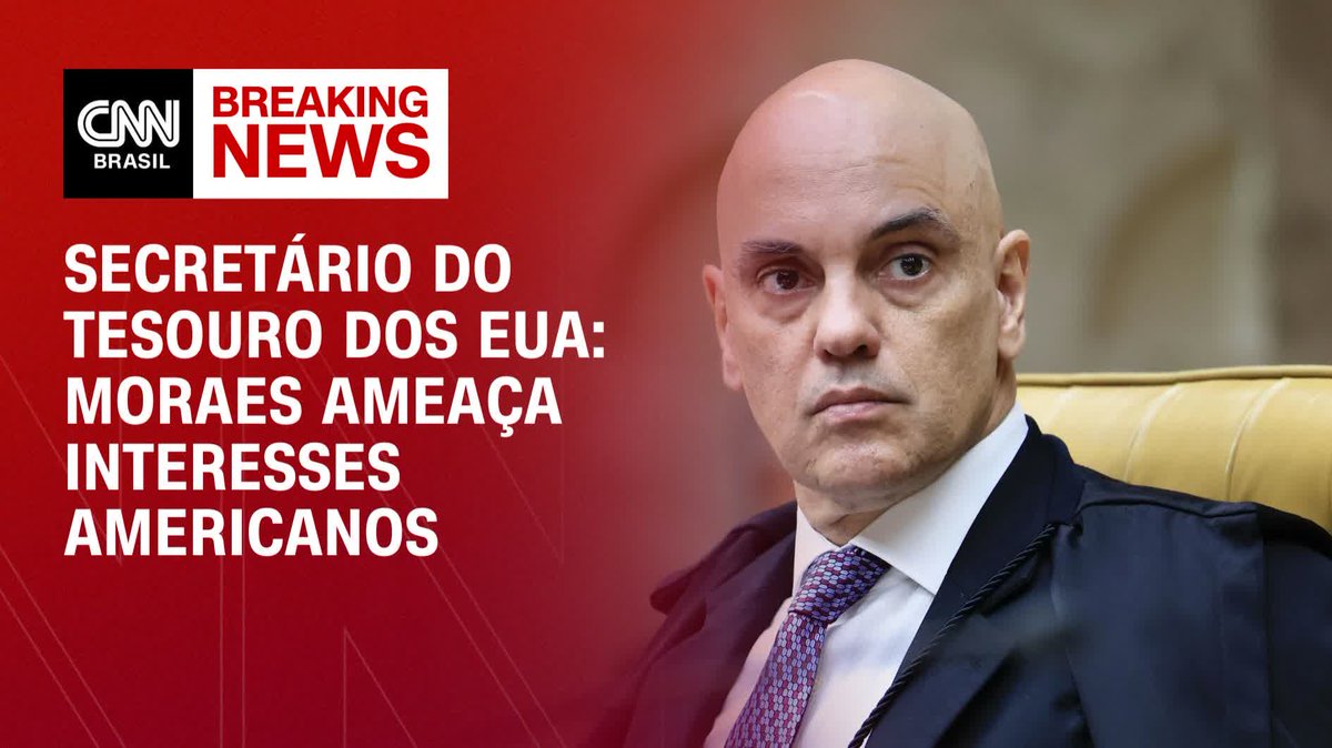 Após aplicação da Lei Magnitsky, Bessent diz que Moraes viola os direitos humanos; assista #BastidoresCNN