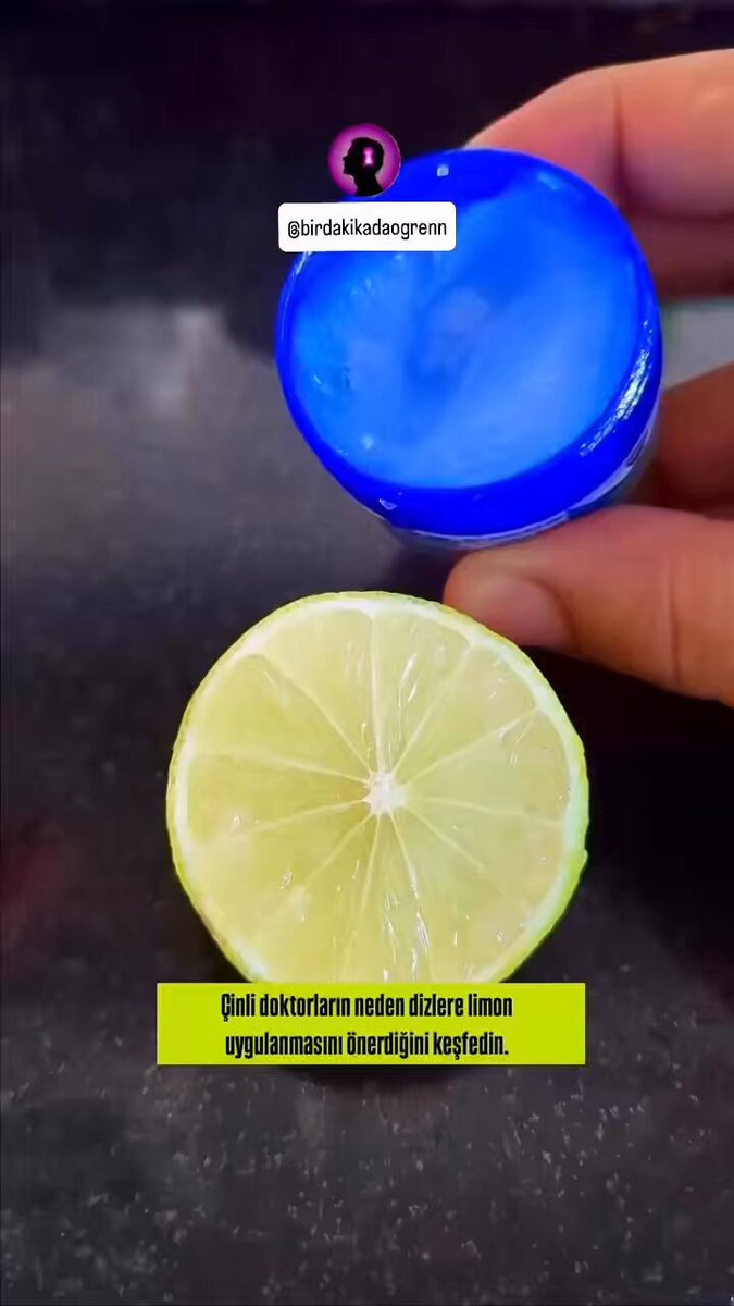 Dizlere limon uygulanması Uzman doktorlar buyrun yorum sizlerin