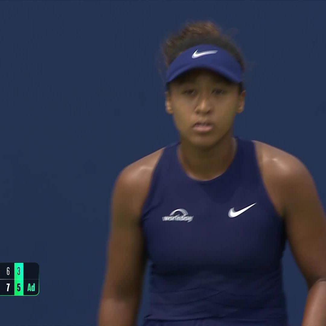 PURE TENACITY 💪 Naomi Osaka advances to the third round with a 4-6, 7-6(6), 6-3 victory against Samsonova! #OBN25