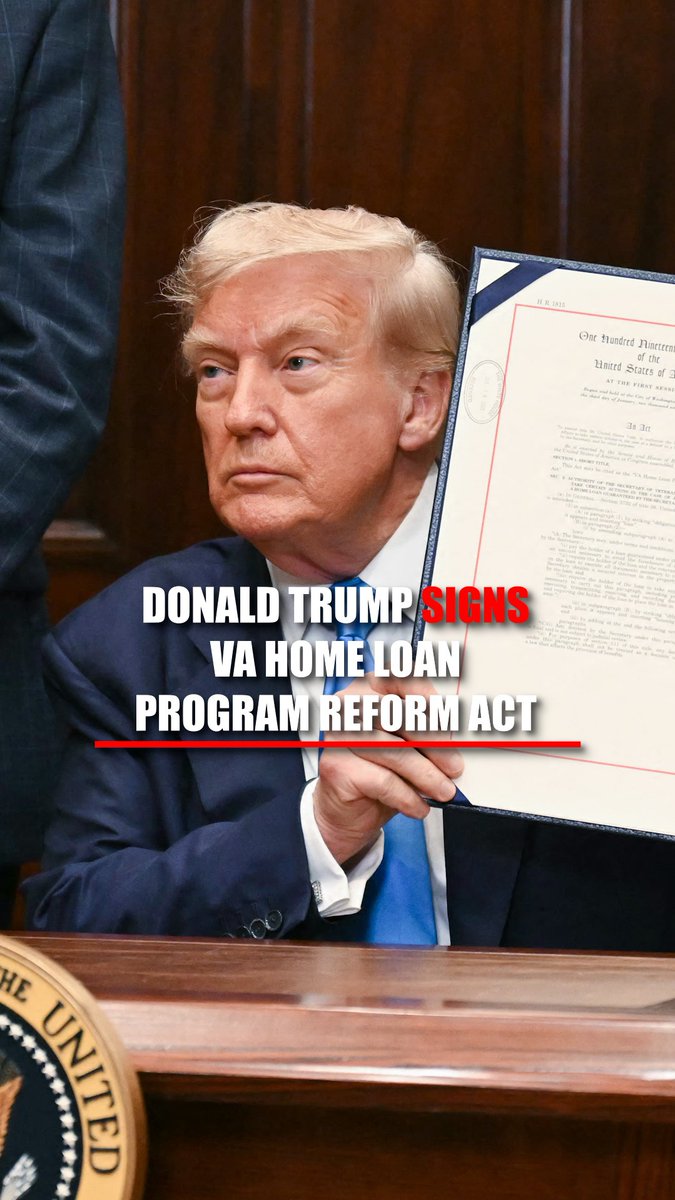 JUST IN: President Trump signs new law to prevent veterans from losing their homes