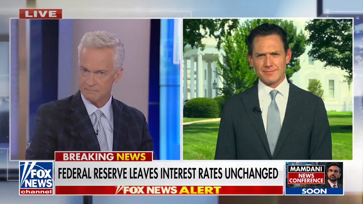 JUST IN: Federal Reserve holds key interest rate steady for fifth straight meeting despite Trump's pressure
