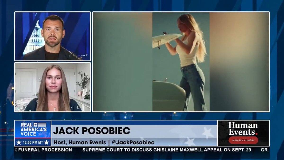 "THE JEANS ARE GREAT...LEFT IS COMPLETELY MELTING DOWN" Did you catch the Sydney Sweeny AE commercials? Leftists are calling it n*zi propaganda. "Of course they are going crazy...god forbid a company is smart and actually uses an attractive woman." Jack Posobiec Olivia Krolczyk ✞
