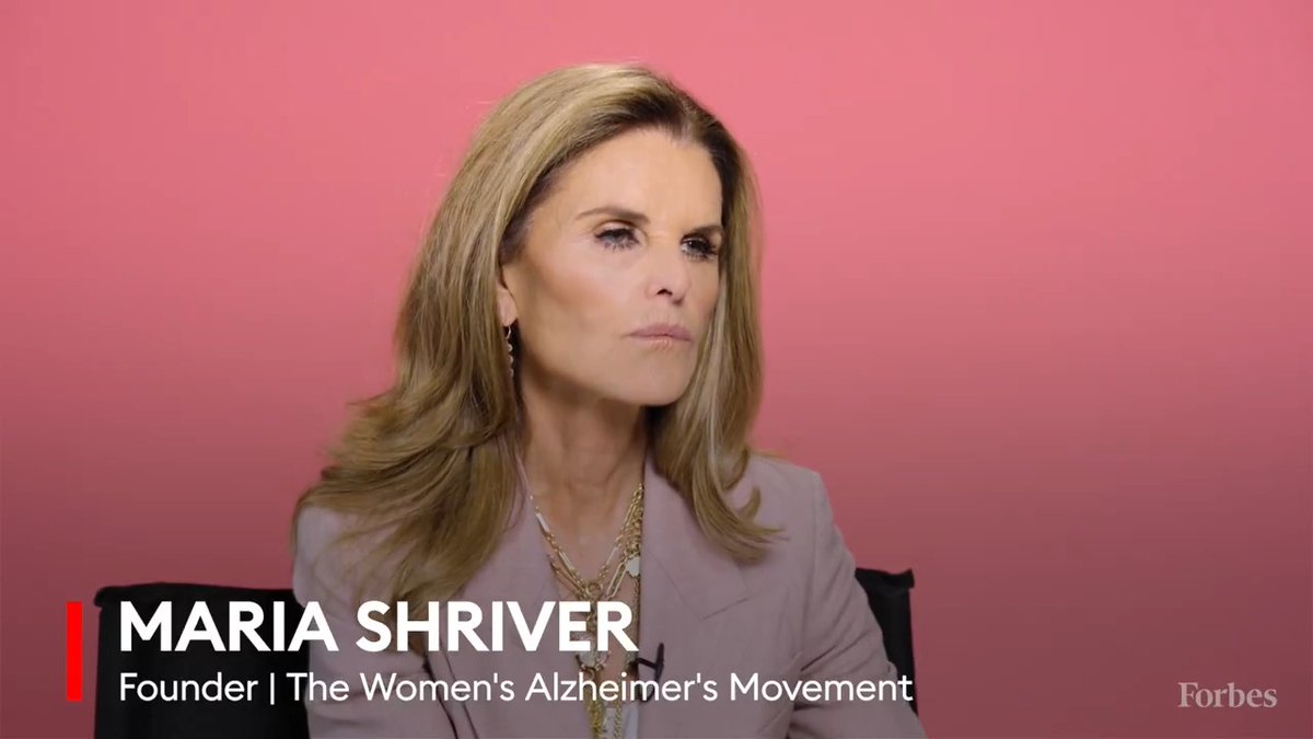 "I'm using my voice the best I can." Maria Shriver, founder of The Women's Alzheimer's Movement, spoke to Forbes Women Editor Maggie McGrath about advocating for research on women's brain health. #ForbesOver50