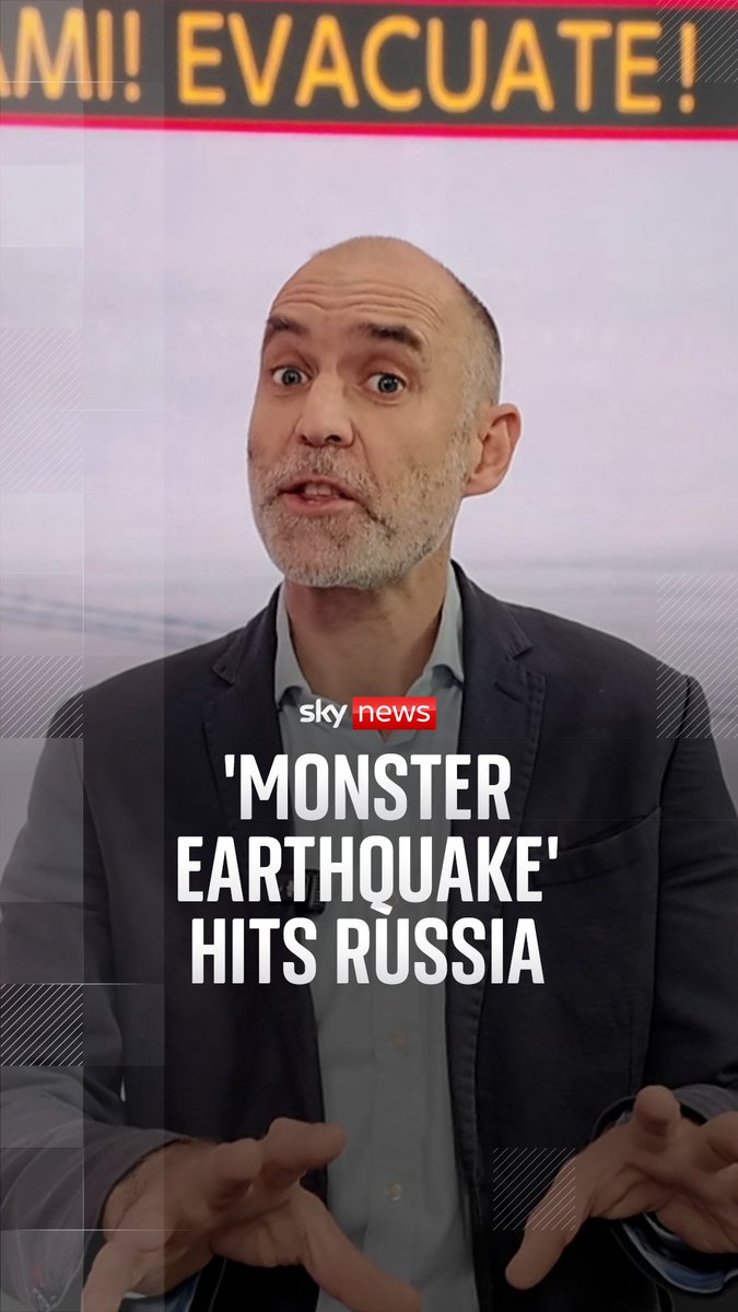 The 8.8 magnitude earthquake that hit Russia's Far East was the sixth most powerful recorded in modern history, prompting a tsunami warning across the Pacific. Sky's science and technology editor Tom Clarke explains 👇