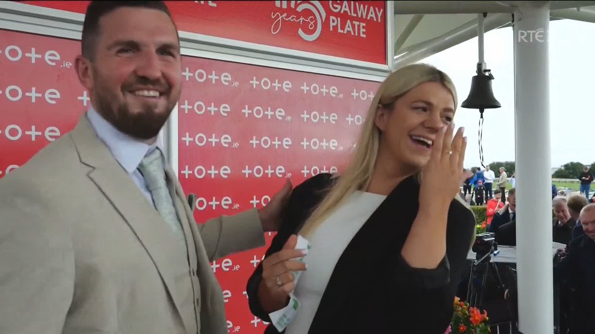 Proposals in the parade ring at the #GalwayRaces today, captured by Valerie Wheeler