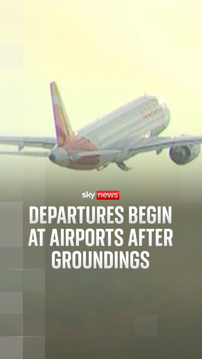 Flights at numerous UK airports had to be grounded following a 'technical issue', with long delays expected as a result🛫 Read more: