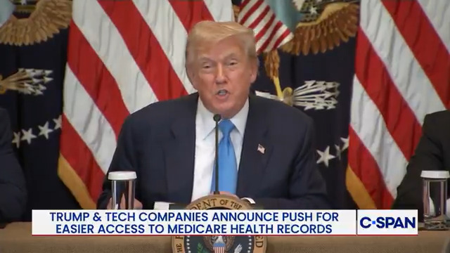 President Trump: "Instead of filling out of the same tedious paperwork at every medical appointment, patients will simply be able to grant their doctors access to their records at the push of a button ... The system will be entirely opt-in."