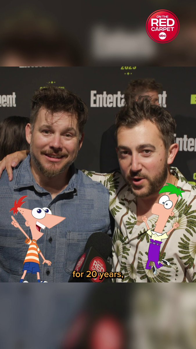There's Phineas and Ferb, and then there's Vincent Martella and @errigovoice. Brothers on screen and brothers in real life! "Phineas And Ferb" is streaming on @disneyplus. Take a deep dive into the series: #PhineasAndFerb #VincentMartella #DavidErrigoJr