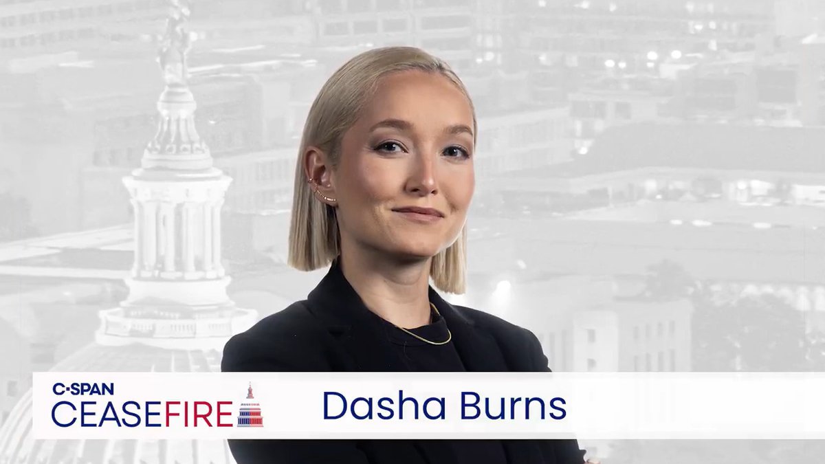 C-SPAN announces host for new Ceasefire program debuting Fall 2025: Dasha Burns of Politico. More information: