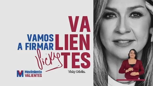Este fue el video divulgado esta noche en televisión por la precandidata presidencial Vicky Dávila.