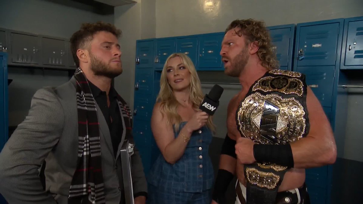 With a guaranteed shot at the AEW World Title in hand, Maxwell Jacob Friedman™️ confronts AEW World Champion Hangman Adam Page. But Hangman has a challenge of his own for MJF. Watch #AEWDynamite LIVE on TBS &amp; HBO Max