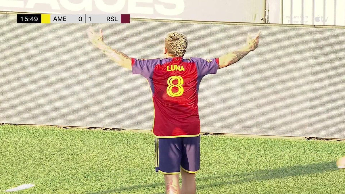 Diego Luna with the finish from close range puts @RealSaltLake up on Club América 😤 📺 #MLSSeasonPass:
