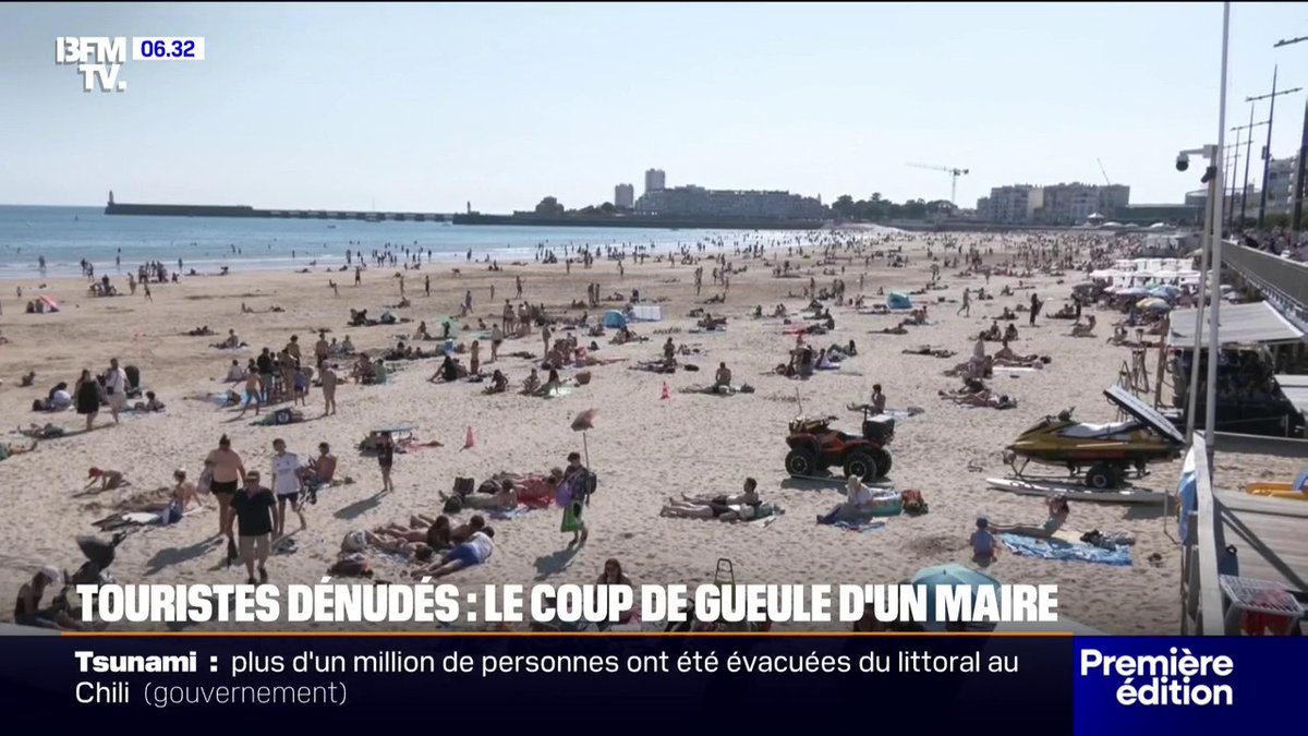 "On appelle au bon sens": aux Sables-d'Olonne, les touristes dénudés en plein centre-ville s'exposent désormais à une amende de 150 euros