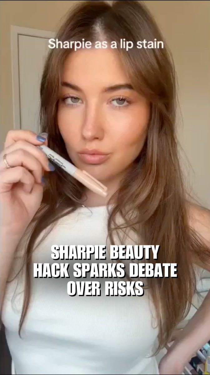 Social media users praise Sharpies as affordable lip liner alternatives — but experts are sounding the alarm over toxic chemicals not designed for use on skin.