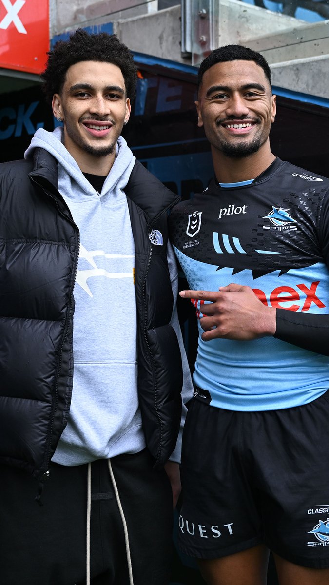 Fresh off inking his NBA deal with the Cleveland Cavaliers, Shire product and proud Sharks fan Tyrese Proctor dropped by Sharks HQ to catch up with the team 🦈🏀