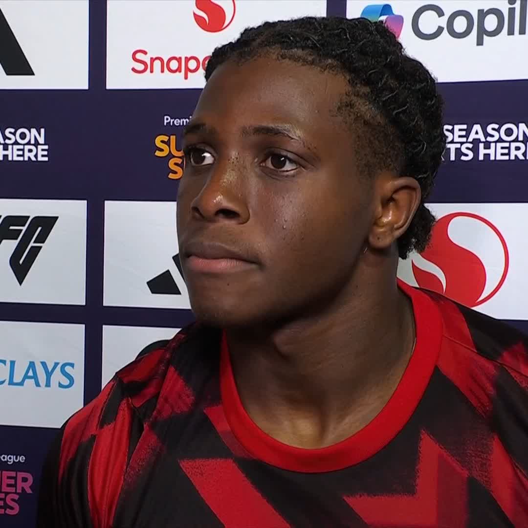 "We're trying to be on the front foot, it's important the wing-backs are attacking" Man United's Patrick Dorgu discusses his side's progress after their 4-1 victory over Bournemouth in pre-season 🔴