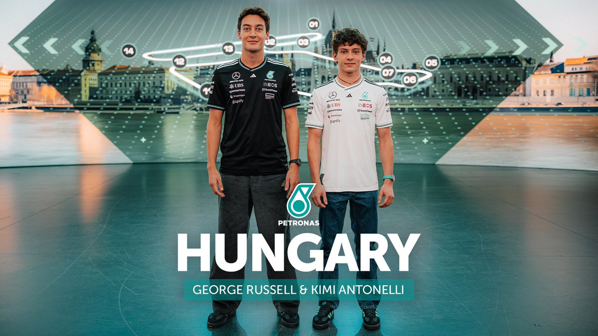 Twisting through the Hungarian hills 👀 The Hungaroring is a unique, twisty challenge for both driver and machine George, Kimi and PETRONAS Motorsports preview the Hungarian GP 💚