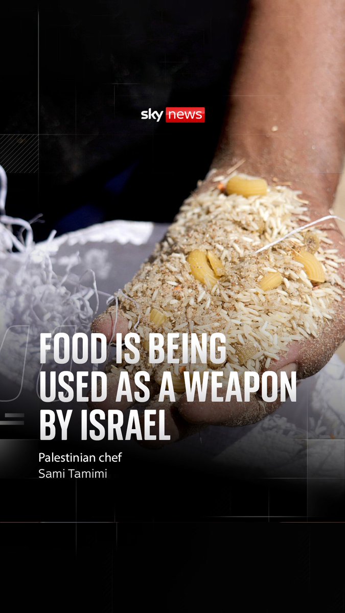 Palestinian chef Sami Tamimi told Yalda Hakim that Israel's actions in Gaza are 'beyond understanding' and says food is being 'used as a weapon'. Israel has denied being responsible for causing starvation in the Gaza strip.