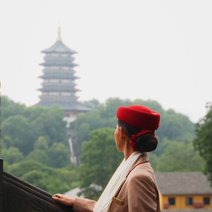 Welcome to Hangzhou. ✈️🇨🇳 Immerse yourself in a place that's both tranquil and poetic, with daily flights from Dubai.