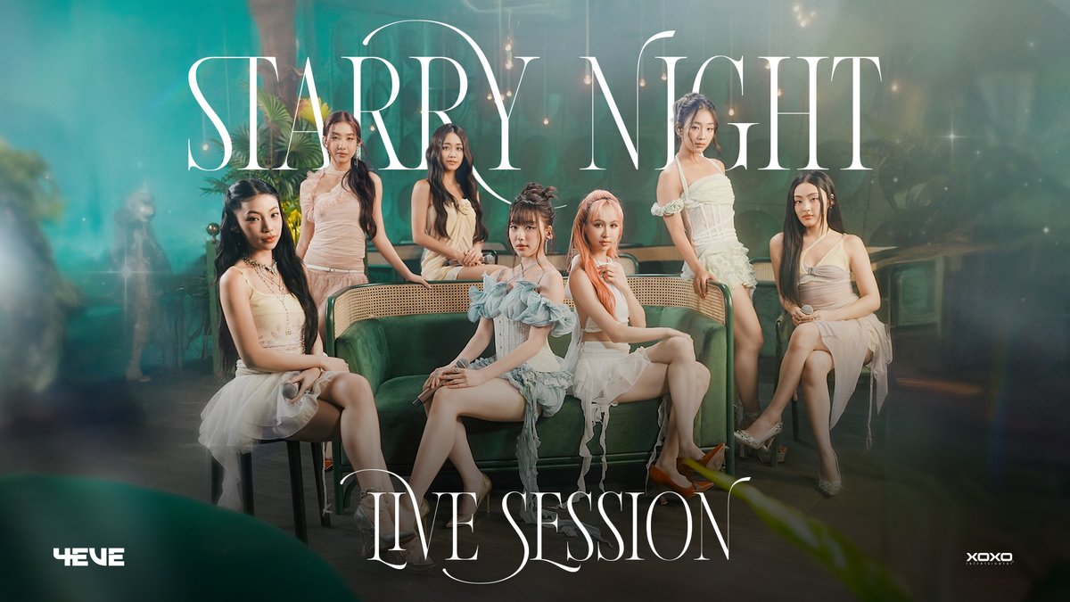 4EVE - 𝐒𝐭𝐚𝐫𝐫𝐲 𝐍𝐢𝐠𝐡𝐭 | LIVE SESSION 📍YouTube : 4EVE 🔗 ✨ 4EVE "GLOW" EP ALBUM is OUT NOW! Listen worldwide. Feel everything #GLOWwith4EVE #4EVEstarryNight #4EVE #XOXOentertainment