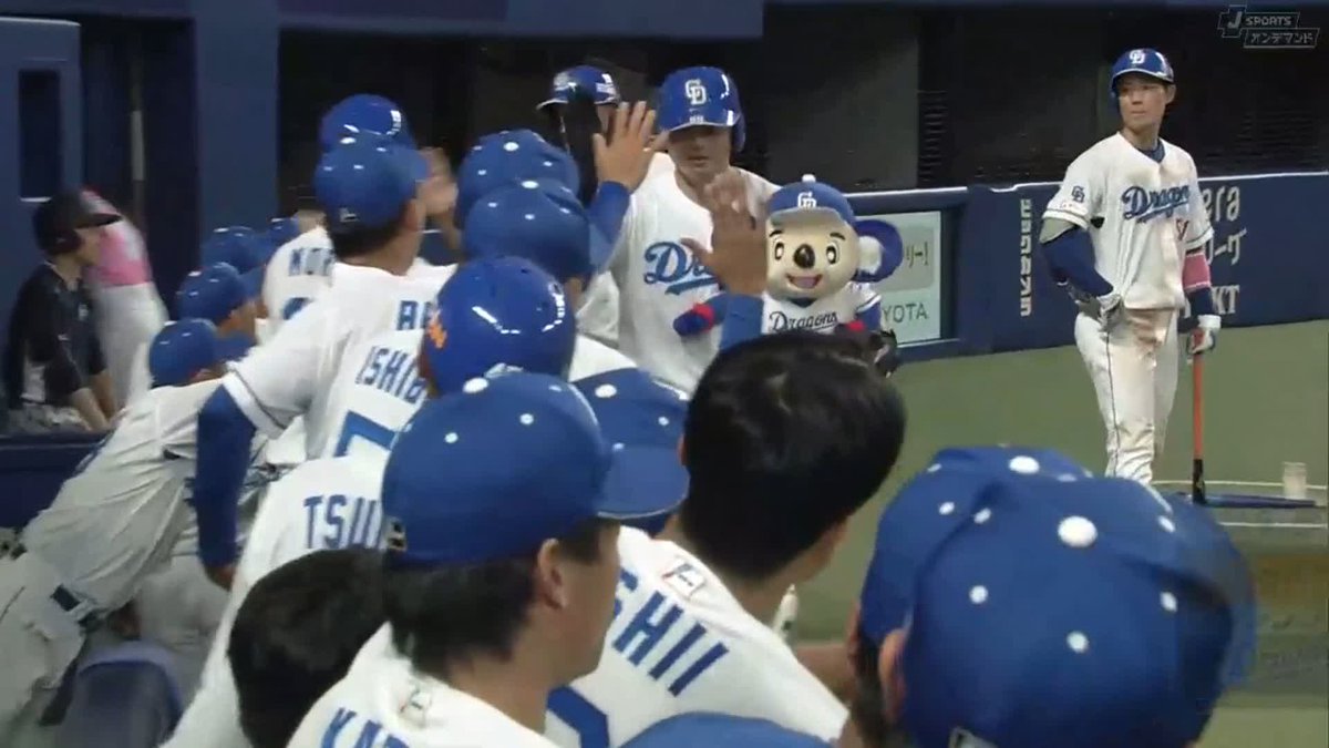 ⚾️9回裏⚾️ これぞ主砲❗これぞ四番❗ #細川成也 の同点ツーラン💥 中日6-6巨人 J SPORTSオンデマンド LIVE配信中✨