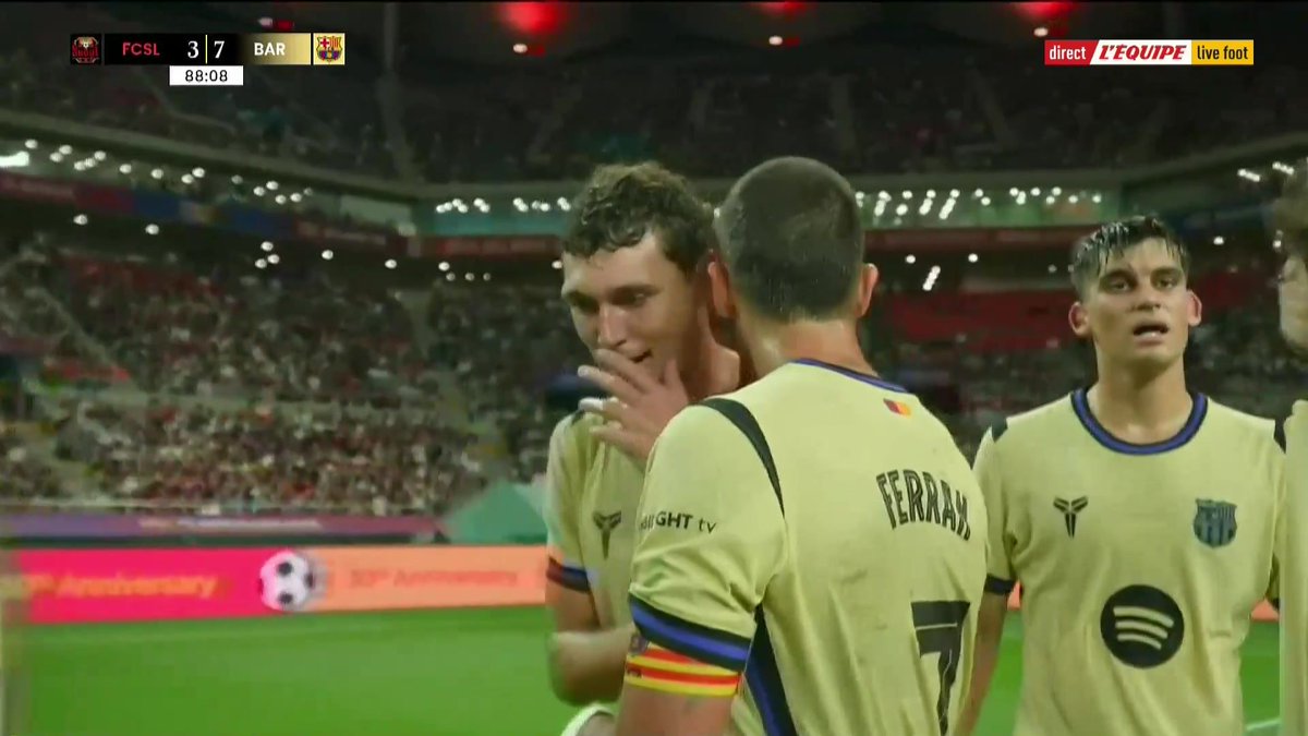 Comme Lamine Yamal, Ferran Torres s'offre aussi un doublé pour entériner la victoire 7-3 du Barça face au FC Séoul ! #lequipeFOOT