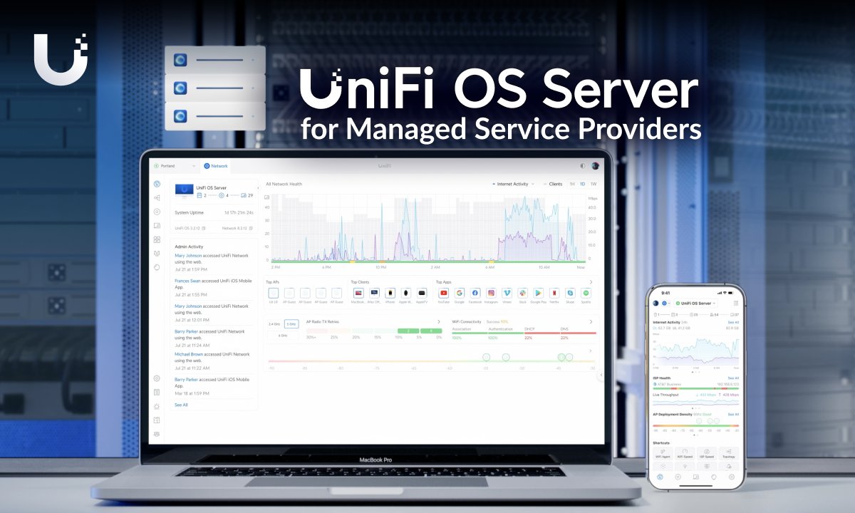 Introducing: UniFi OS Server for MSPs. Deploy UniFi OS on your own hardware, and still get the complete UniFi Network experience, completely license free. 🔹Site Manager 🔹InnerSpace 🔹Site Magic SD-WAN 🔹Global Admin Tools 🔹UniFi Identity Early Access: