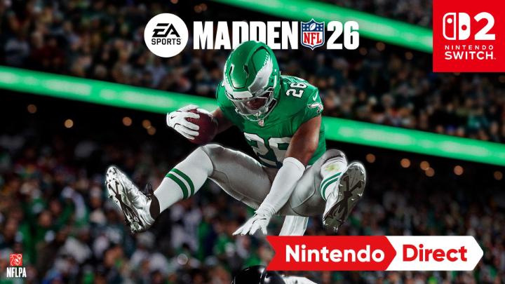The legendary Madden NFL series is coming to #NintendoSwitch2! Experience explosive football action when Madden NFL 26 26 releases on Aug 14. 🏈 #NintendoDirect Pre-order today: