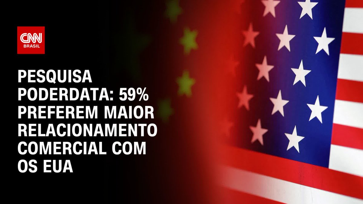 59% preferem maior relacionamento comercial com os EUA; assista #LiveCNNBrasil