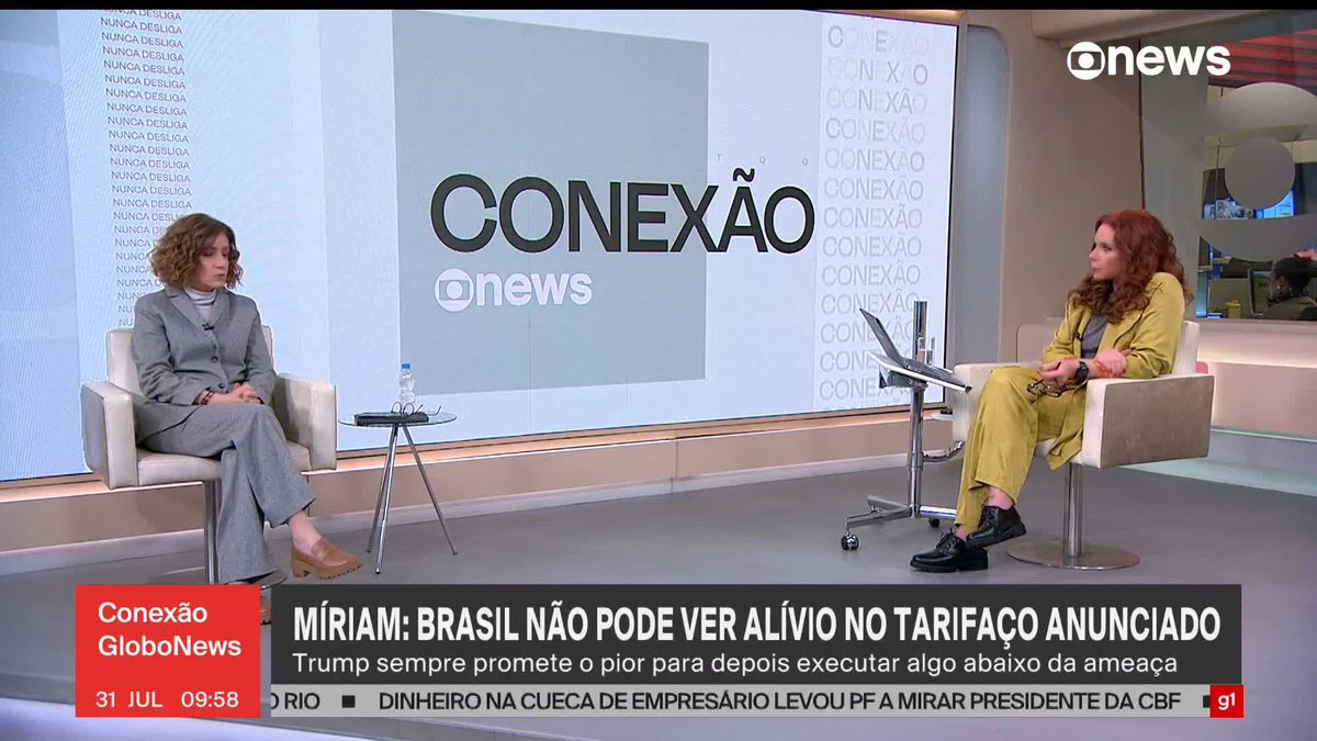 Miriam: O Judiciário e o Executivo estão estudando medidas judiciais (...) Uma ação judicial pode ser no solo americano, mas depende um pouco da decisão do ministro Alexandre de Moraes (...)". Depende da decisão de Moraes? Kkkkk Engole o choro!!
