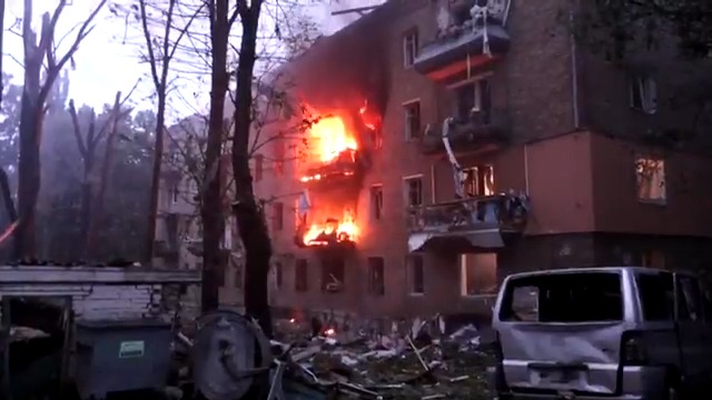 Russia launched waves of missile and drone attacks on Kyiv, killing several people, including a six-year-old boy, and wounding dozens, Ukrainian officials said
