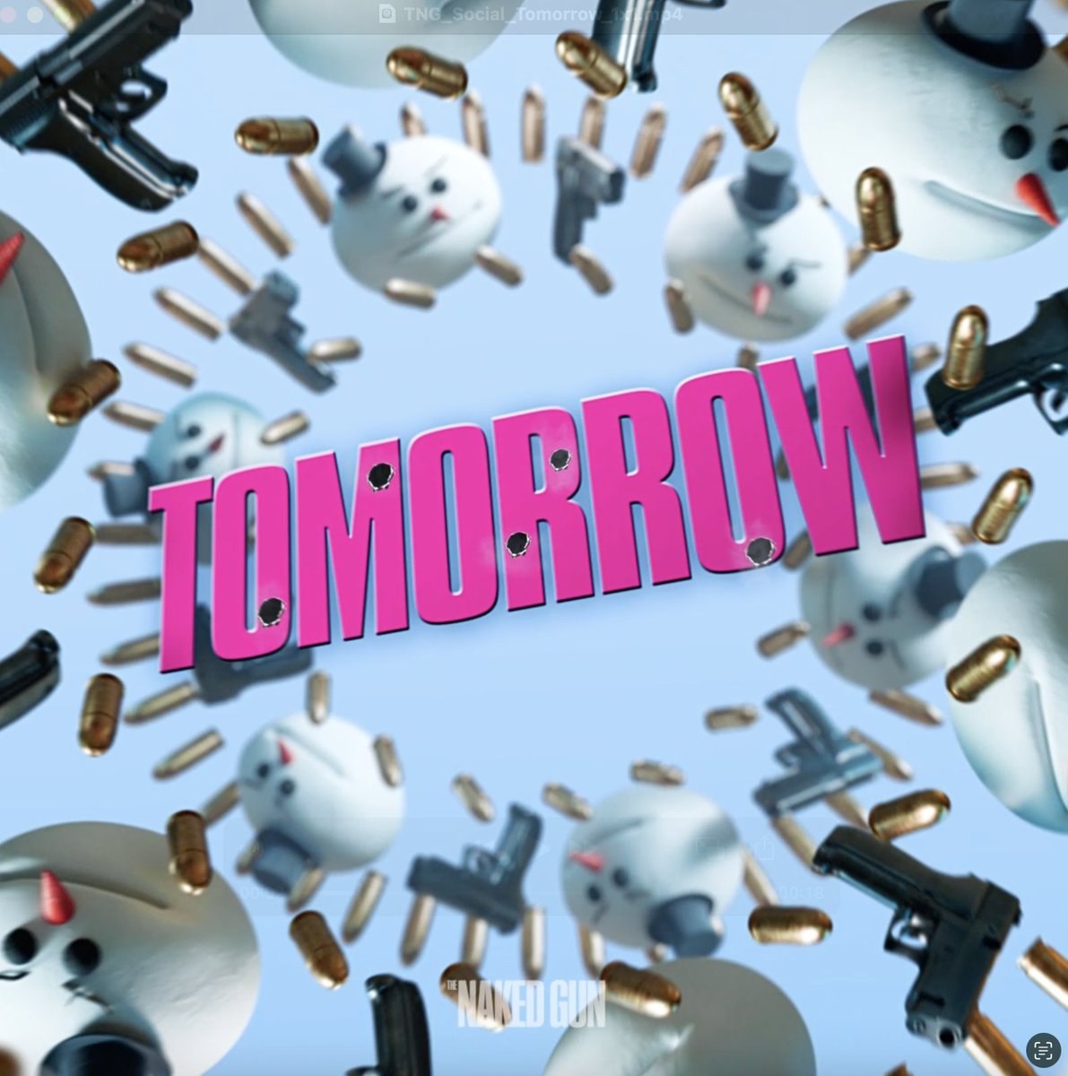 TOMORROW: We’re coming for you. #NakedGun is only in theatres TOMORROW. 🎟️: